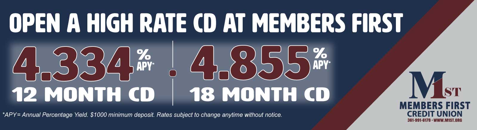 12&18 Month CD